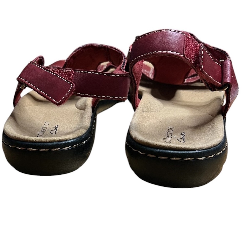 Clarks Women's - Laurieann Kay Sandals - Red - Size 7 - Picture 2 of 7
